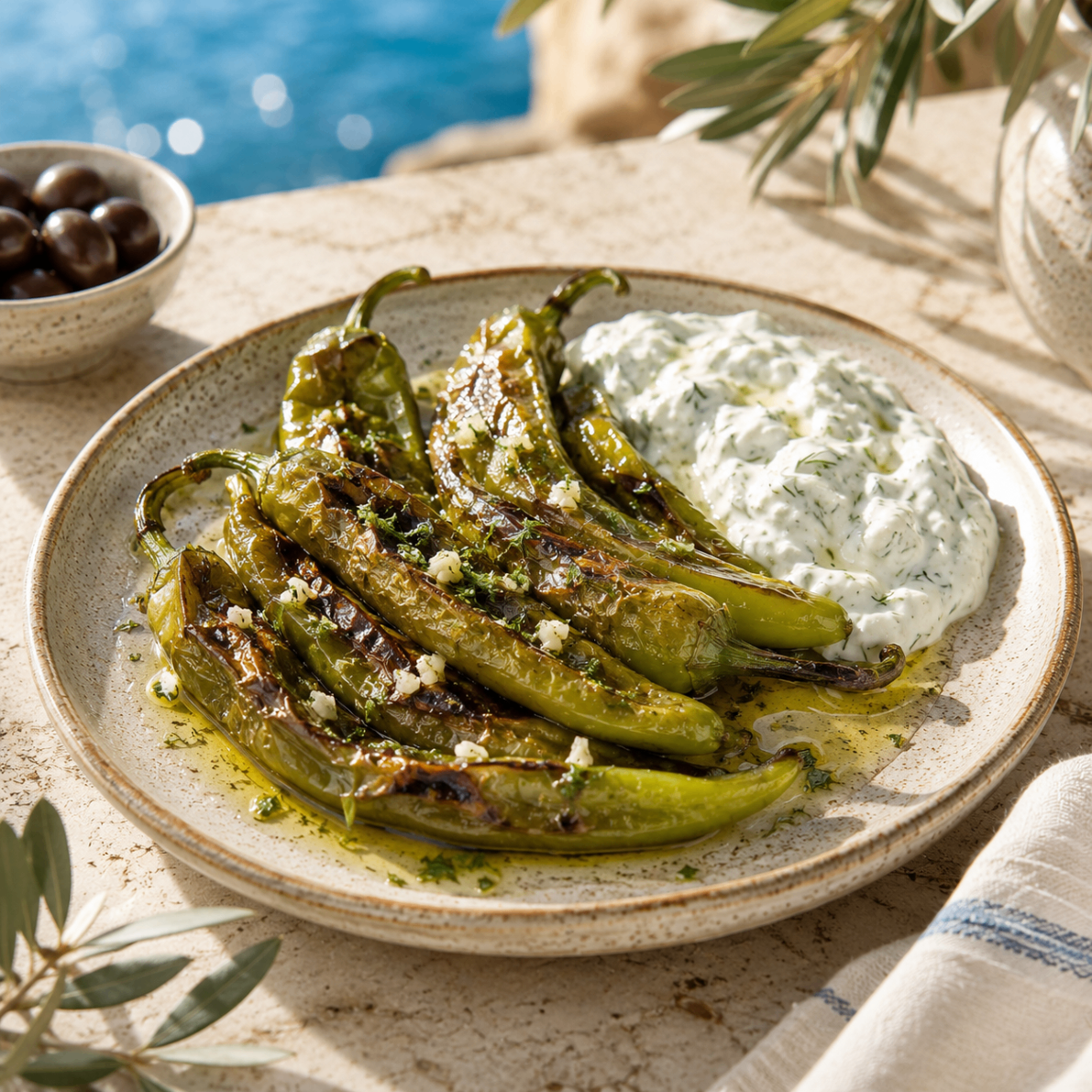 Gegrillte Peperoni